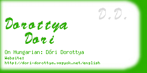 dorottya dori business card